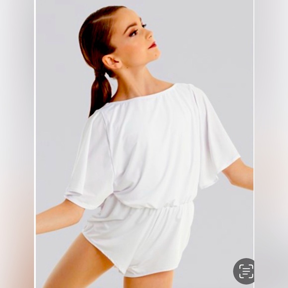 Weissman Balera White Islands Lyrical or Contemp Costume Adult Small (AS) - Picture 1 of 4